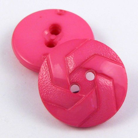 18mm Pink 3 Legged Design 2 Hole Sewing Button