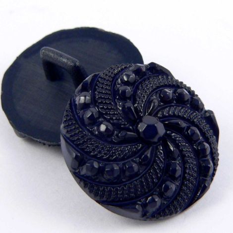 17mm Navy Elegant Domed Shank Sewing Button