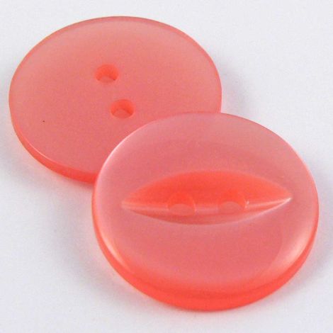 19mm Pearl Pink Fisheye 2 Hole Sewing  Button