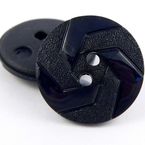21mm Navy 3 Legged Design 2 Hole Sewing Button