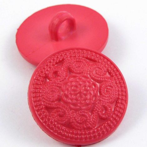 21mm Rose Pink Elegant Domed Shank Sewing Button