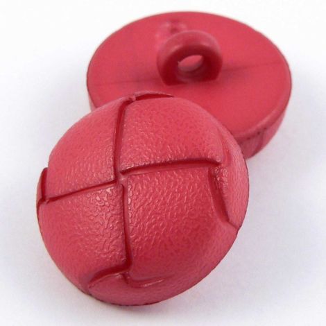 15mm Pink Faux Leather Shank Suit Button