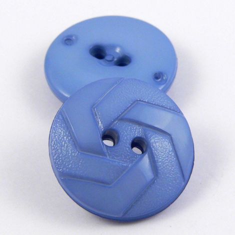 21mm Blue 3 Legged Design 2 Hole Sewing Button
