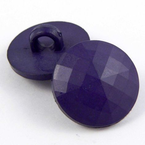 13mm Navy Faceted Domed Shank Sewing Button