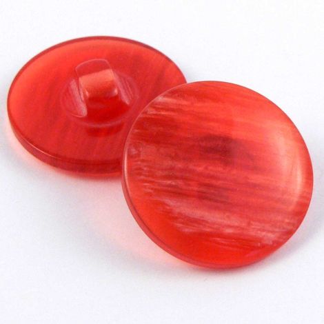 18mm Red Marble Round Shank Sewing Button
