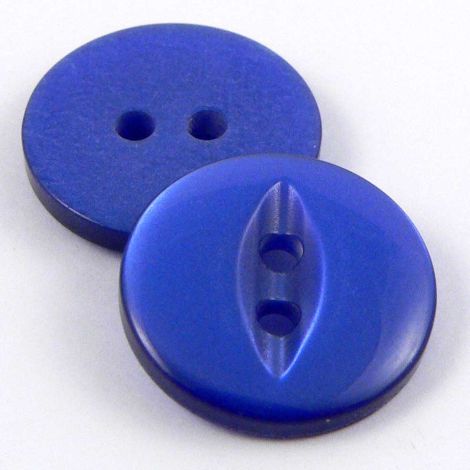 16mm Pearl Royal Blue Fisheye 2 Hole Sewing  Button