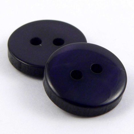 13mm Navy Polished 2 Hole Sewing Button