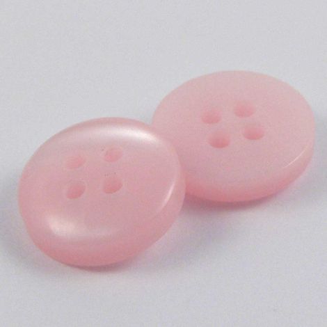 13mm Pale Pink Pearl 4 Hole Shirt Button 