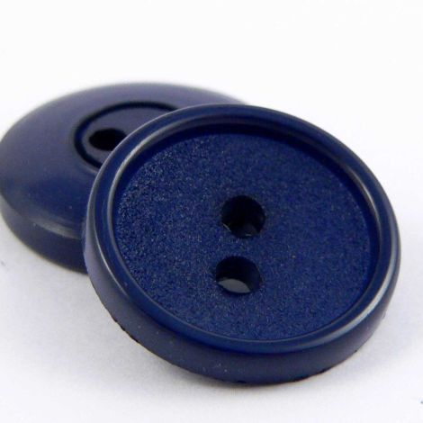 16mm Navy Blue Polyester 2 hole Sewing Button