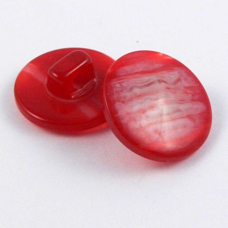 15mm Red Iridescent Shank Sewing Button