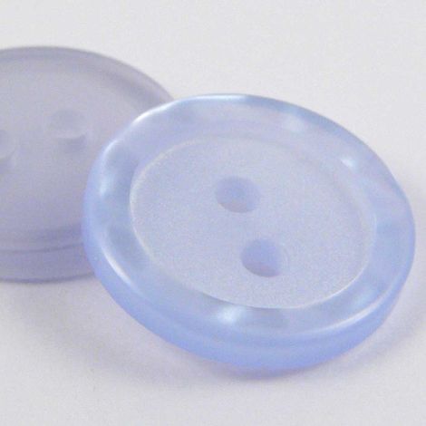 16mm Pearl Pale Blue 2 Hole Sewing Button