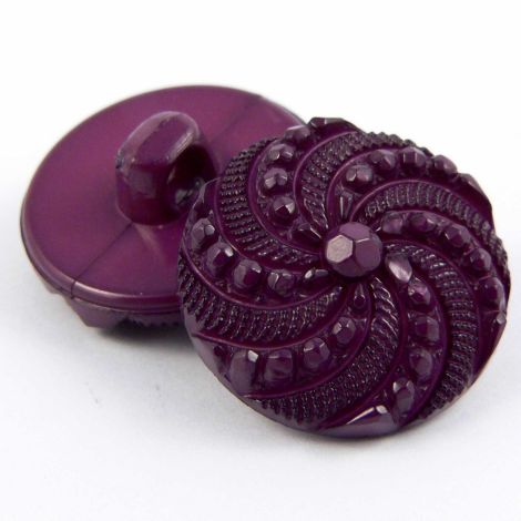 20mm Purple Elegant Domed Shank Sewing Button