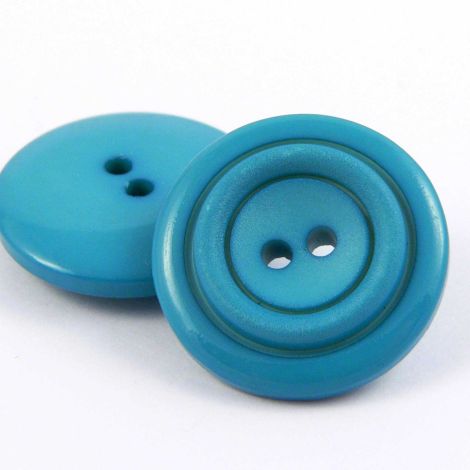 22mm Sea Green 2 Hole Coat Button