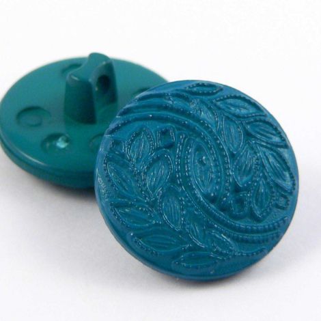 18mm Green leaf design Shank Sewing Button