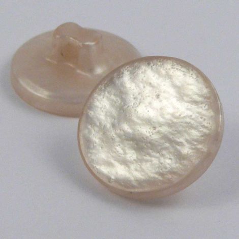 15mm Pearl Mottled Champagne Flat Shank Sewing Button