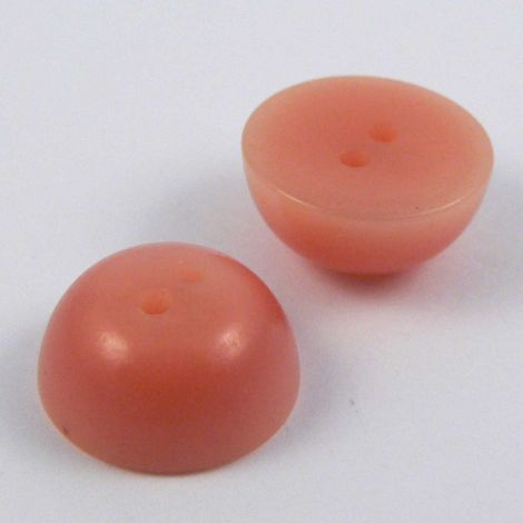 13mm Nude Pink Domed 2 hole Sewing Button