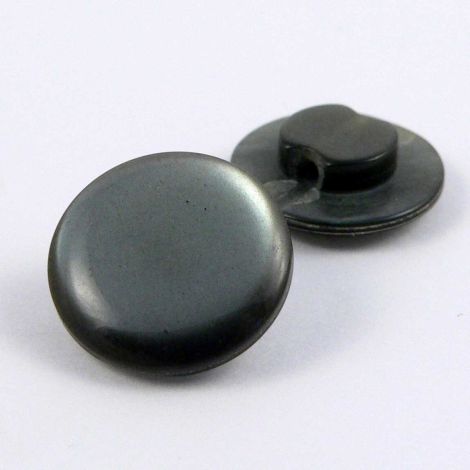 14mm Pearl Grey Flat Shank Sewing Button