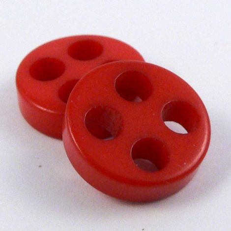 11mm Brick Red Large 4 Hole Sewing  Button