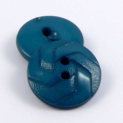 18mm Teal Green 3 Legged Design 2 Hole Sewing Button
