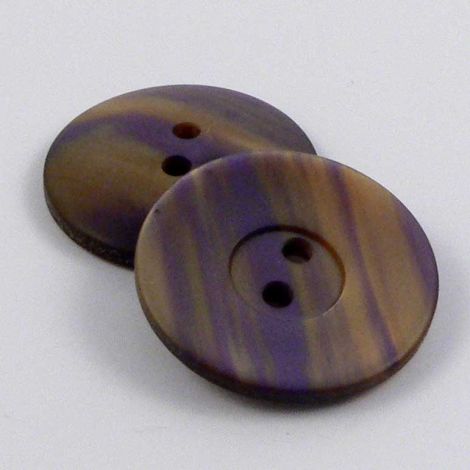 23mm Purple & Gold Iridescent 2 Hole Sewing Button