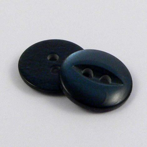 14mm Pearl Navy Fisheye 2 Hole Sewing  Button
