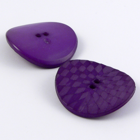34mm Harlequin Curved Purple 2 Hole Coat Button