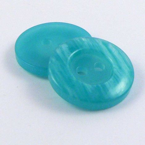 18mm Mint Green 2 Hole Marbled Rimmed Sewing Button