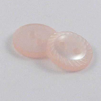 11mm Pale Pink Pearl Ornate Rim 2 Hole Sewing Button