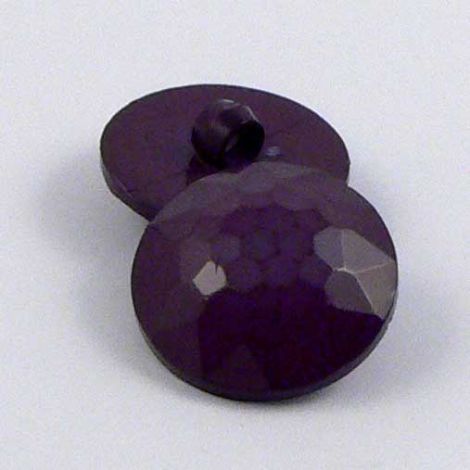 18mm Purple Faceted Shank Sewing Button