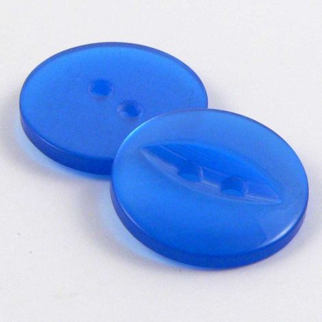 17mm Pearl-Sea Blue Fisheye 2 Hole Sewing Button