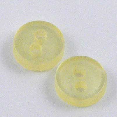 6mm Pearl Yellow 2 Hole Button