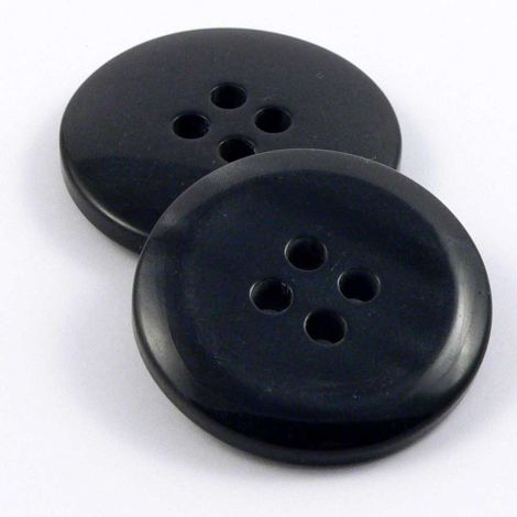 28mm Shimmering Dark Grey 4 Hole Coat Button