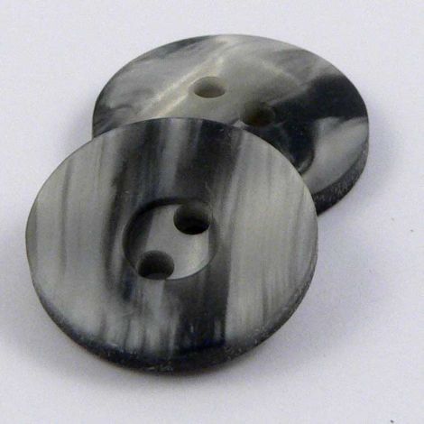 15mm Grey & Silver Iridescent 2 Hole Sewing Button