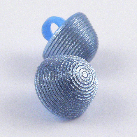 11mm Blue Shimmering Deep Domed shank Sewing Button