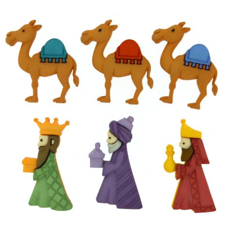 Dress It Up 'We Three Kings' Button Pack