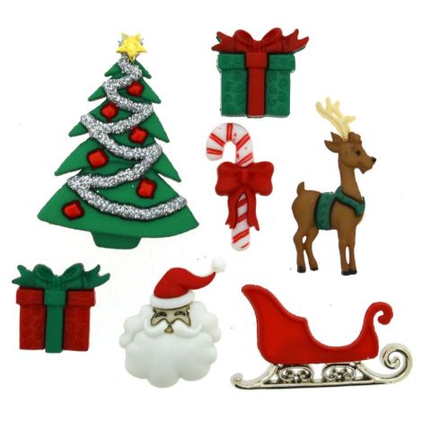 Dress It Up 'Christmas Eve' Button Pack
