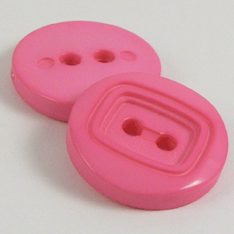 22.5mm Cerise Pink 2 Hole Sewing Button