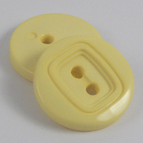 22.5mm Yellow 2 Hole Sewing Button