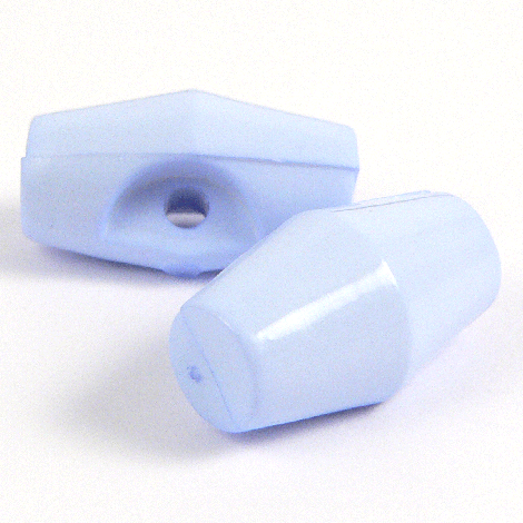 19mm Baby Blue Toggle 1 Hole Sewing Button