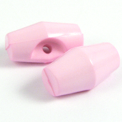 19mm Baby Pink Toggle 1 Hole Sewing Button