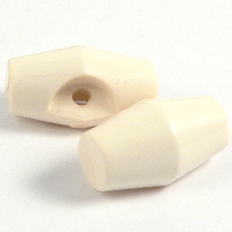 19mm Cream Toggle 1 Hole Sewing Button