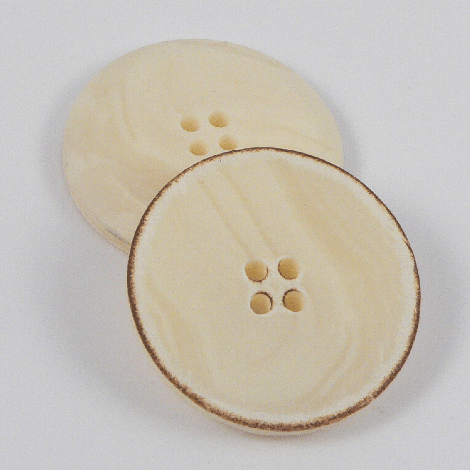 25mm Cream Marble Urea 4 hole Coat Button