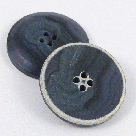 25mm Blue Marble Urea 4 hole Coat Button