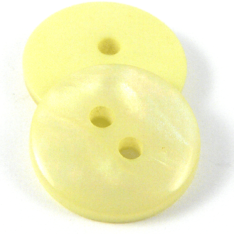 15mm MOP Effect Lemon 2 Hole Sewing Button