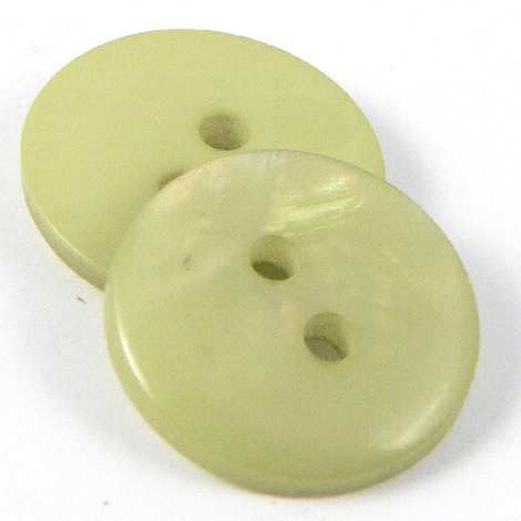 15mm MOP Effect Green 2 Hole Sewing Button