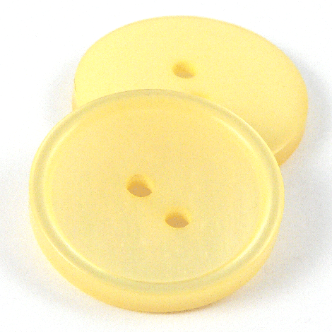 23mm 25% Recycled Yellow MOP Effect 2 Hole Suit/Shirt Button