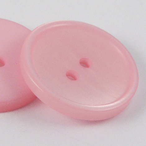 18mm 25% Recycled Baby Pink MOP Effect 2 Hole Suit/Shirt Button