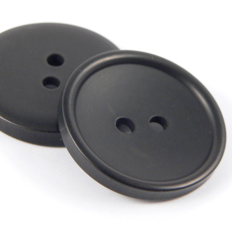 18mm 25% Recycled Black 2 Hole Suit/Shirt Button