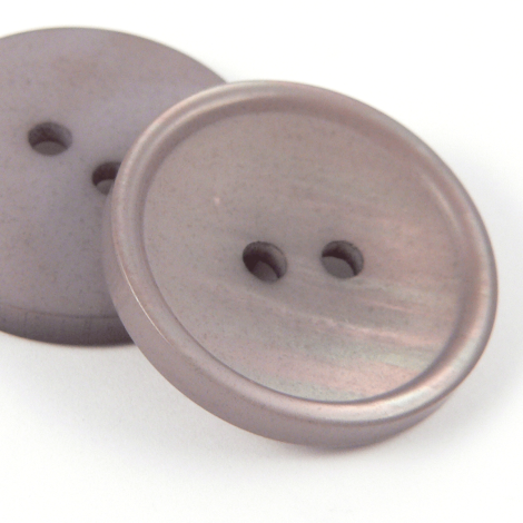 11.5mm 25% Recycled Grey MOP Effect 2 Hole Suit/Shirt Button