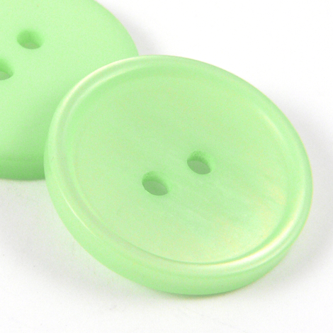 23mm 25% Recycled Green MOP Effect 2 Hole Suit/Shirt Button